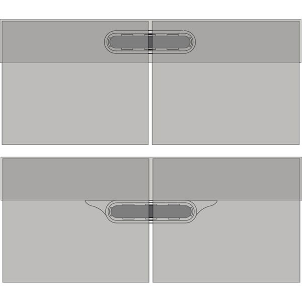 Siro Doppel Türsensor SL-NBS Door58 passend zu Led Netzgerät SL-NTS, schwarz