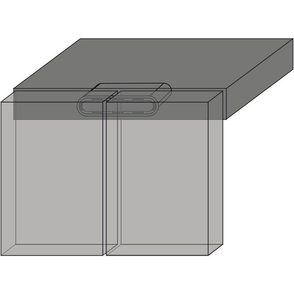 Siro Doppel Türsensor SL-NBS Door58 passend zu Led Netzgerät SL-NTS, schwarz