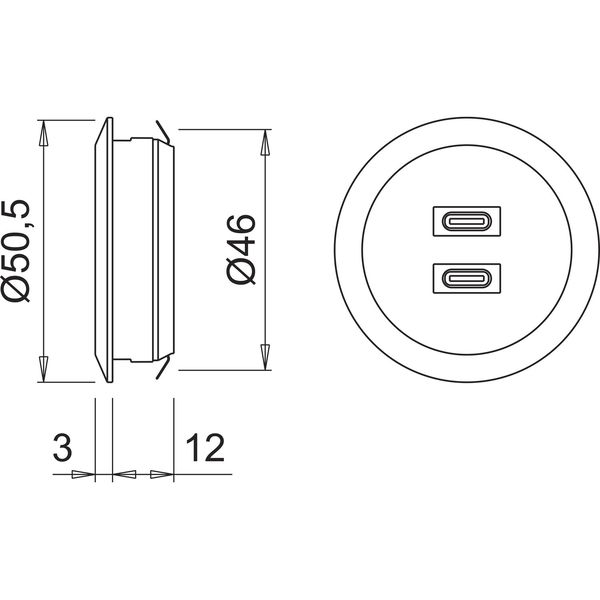 DOMUS LINE Einbau USB-Charger Subby 24/VDC