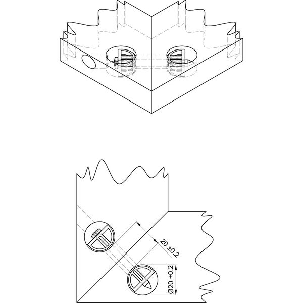 Universalverbinder / Eckverbinder