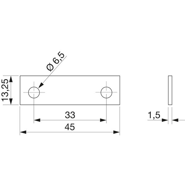 Unterlegplatte eckig zu Schließblech Stärke 1,5 mm Aluminium weiß RAL 9010