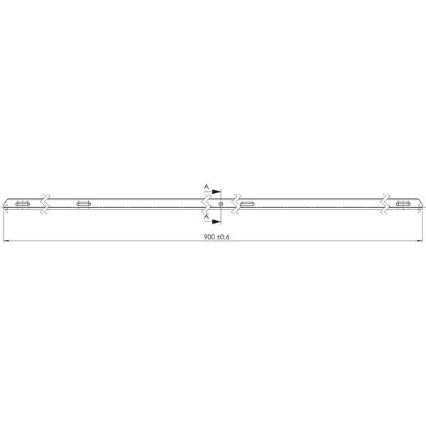 V-Leiste Breite 60mm Nuttiefe 16mm, Stahl verzinkt
