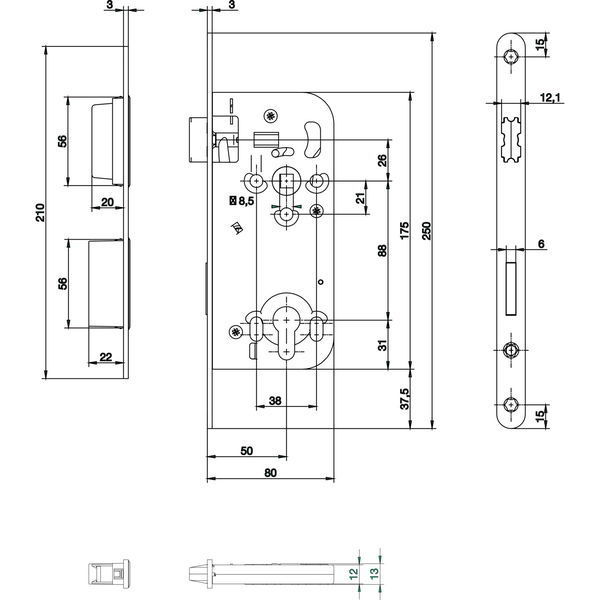 WG Magnetfallenschloss 321 RNM