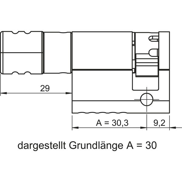 WINKHAUS Knaufhalbzylinder MS00/Z1