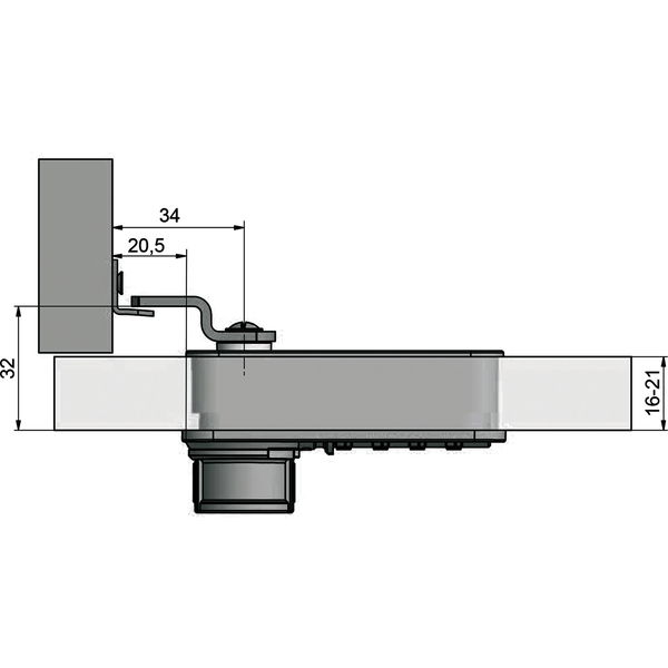 HETTICH Zahlenschloss mit Riegel – Fixcode