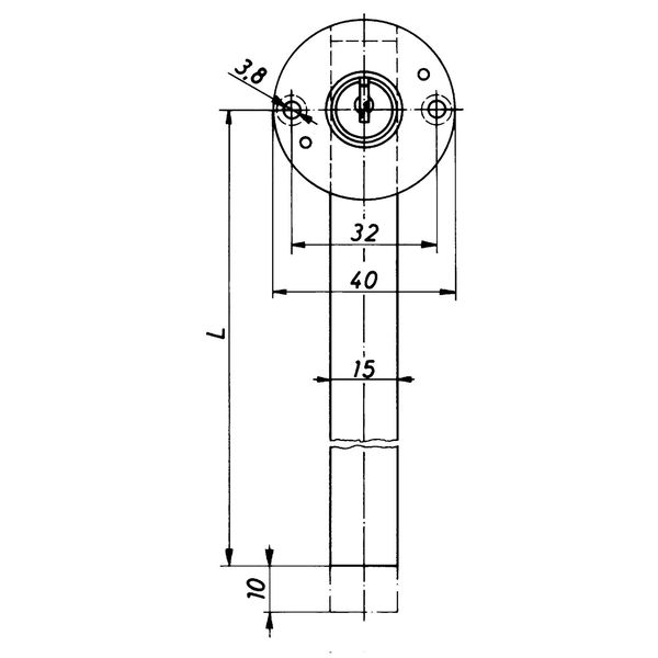 HEKNA Zentralverschluss 13012 – ø 16,5 mm, L 20,5 mm, Stahl vernickelt