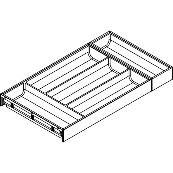 BLUM AMBIA-LINE Besteckeinsatz – Stahldesign