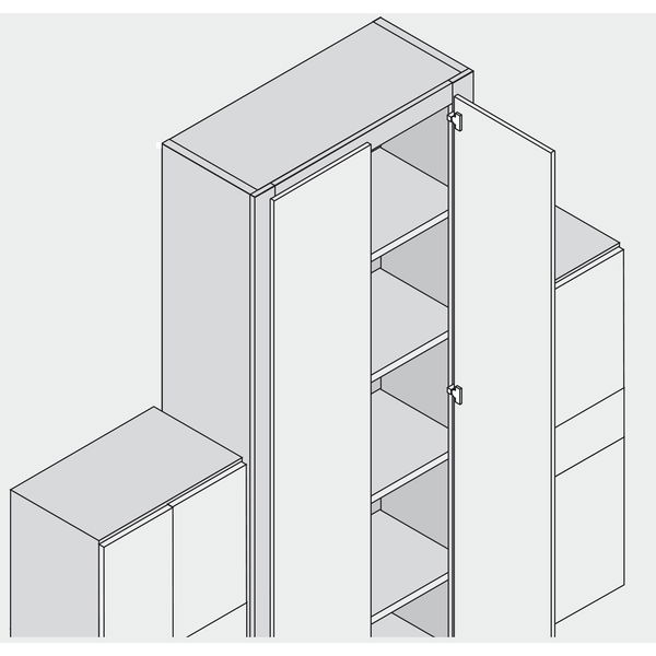 BLUM MODUL BLUMOTION Stollenscharnier 95°, 3mm gekröpft mit Feder, Schrauben