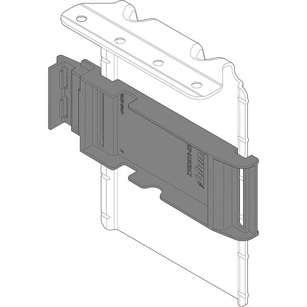 BLUM SERVO-DRIVE Aufnahmewinkel OBEN-vormontiertem Adapter, staubgrau verzinkt