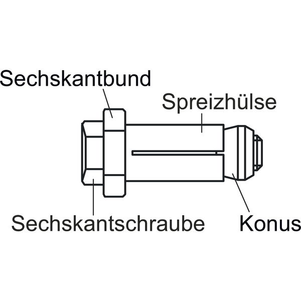 BoxBolt® Hohlprofilbefestiger – Stahl verzinkt-blau