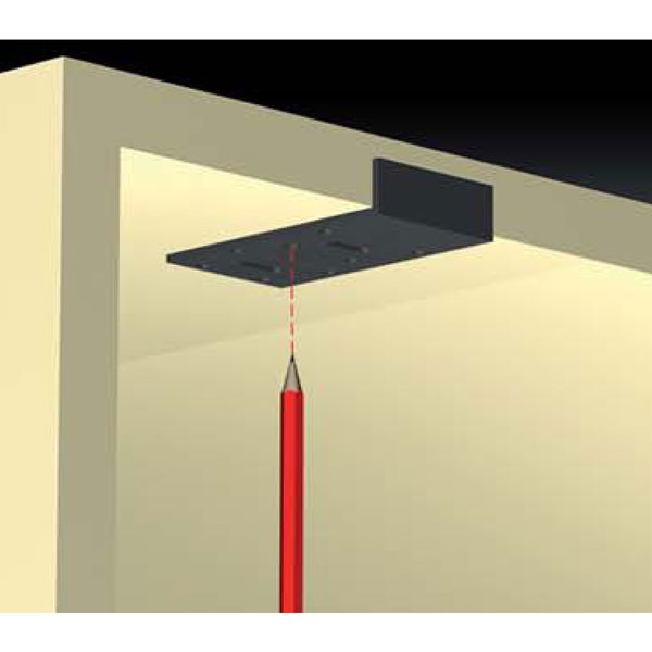 Cinetto PS06 Bohrlehre Bohrhilfe zm Markieren der Bohrlöcher Kunststoff grau