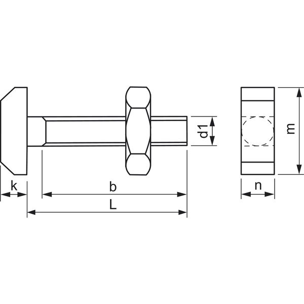 DIN188 8.8 M 8x 25 verzinkt Hammerschraube mit Nase