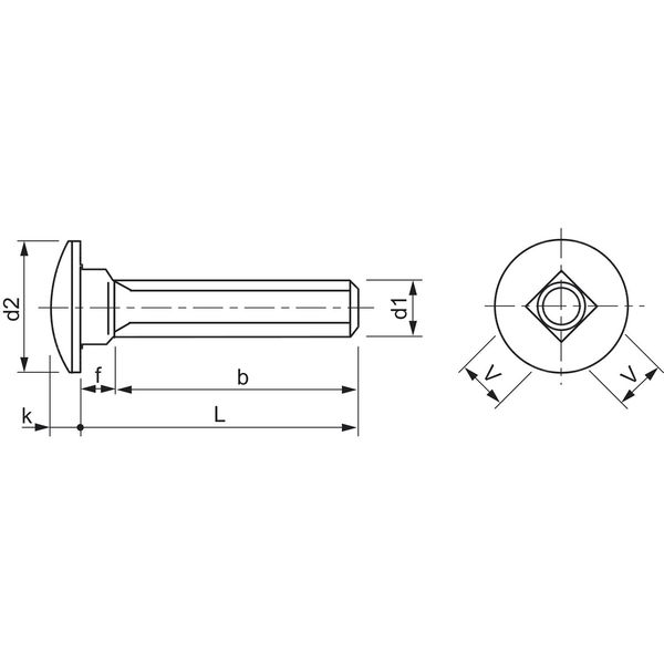 Torbandschraube DIN 603 ohne Mutter – Edelstahl A2