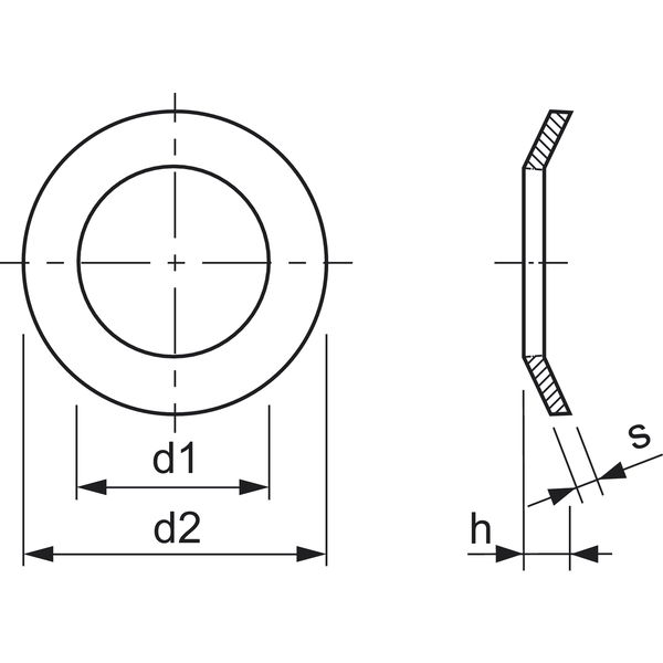 Spannscheibe DIN 6796 – Edelstahl A2