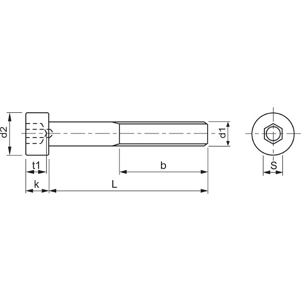 Zylinderschraube DIN 6912 – Edelstahl A2