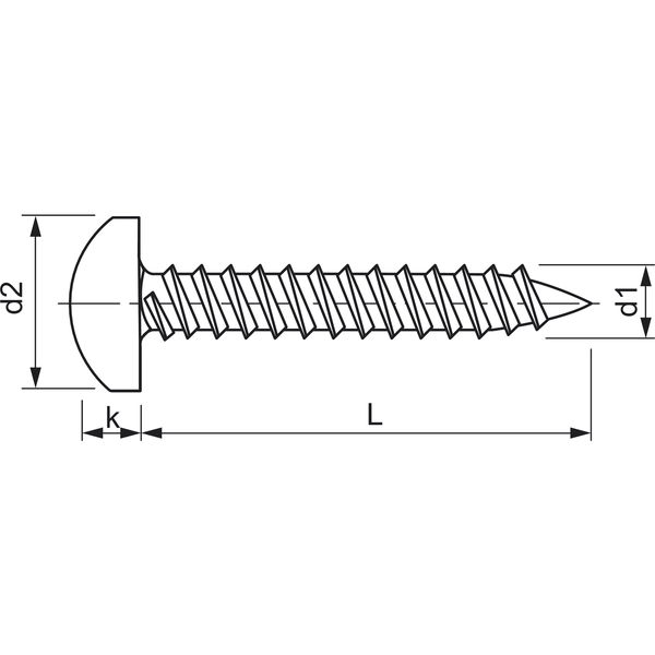 Blechschraube DIN 7981C/~ISO7049 Ph-KS – Stahl Kopf RAL beschichtet