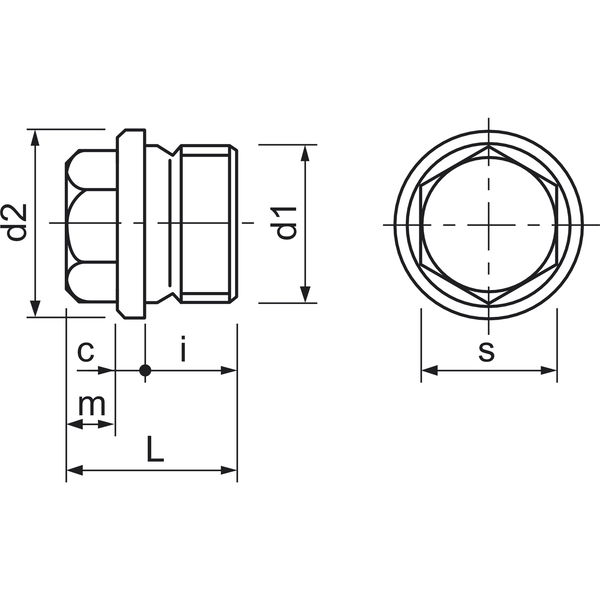 DIN910 5.8 M20x1.5 blank Verschlussschraube metrisches Feingewinde