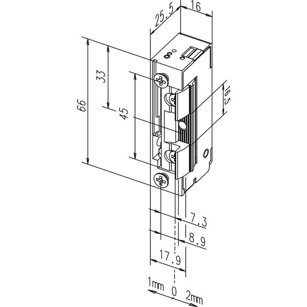 Türöffner 118E FaFix für Fallenrutsche, 10 – 24 V AC/DC