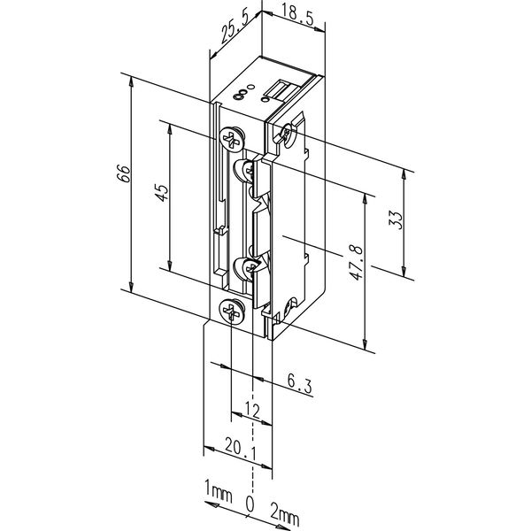 Türöffner 118EY13 ProFix2 10-24 V AC/DC ohne Arretierung, ohne Schließblech