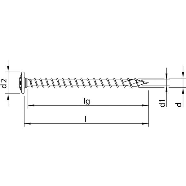 HECO Topix-plus Holzbauschraube TK Torx Vollgewinde, Stahl verzinkt blau