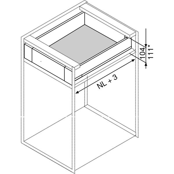 BLUM LEGRABOX pure Beschlägegarnitur Zargenhöhe M, TIP-ON