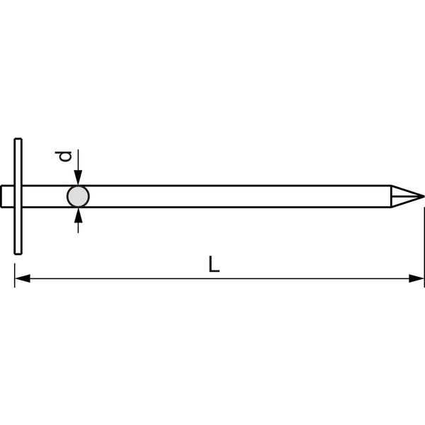 Leichtbauplattenstift DIN 1144 mit runder Scheibe – Stahl