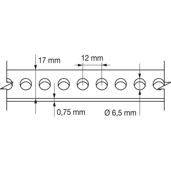 Lochbandeisen 17mm Edelstahl 10 Meter auf einer Rolle in Plastikbox