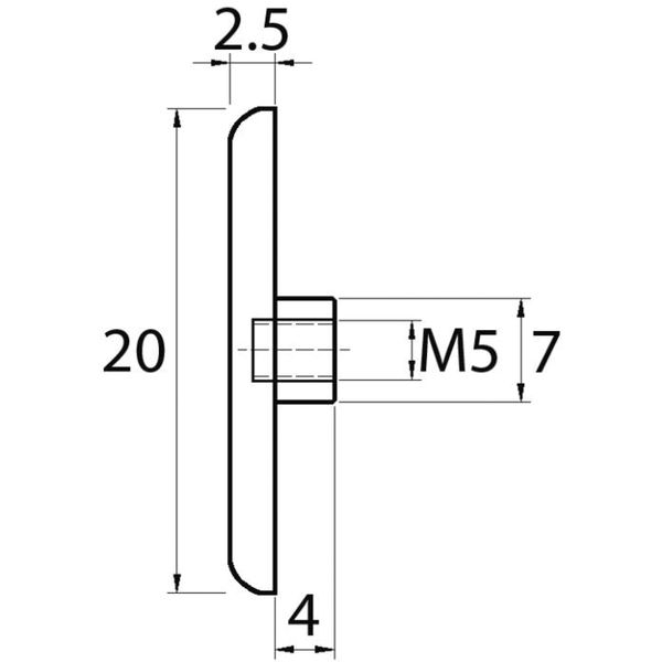 Rändelschraube zu Glastablar-Klemmträger Zylinder B, Messing verchromt poliert