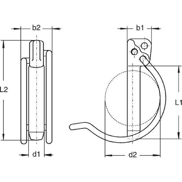 Rohrklappstecker – Stahl verzinkt