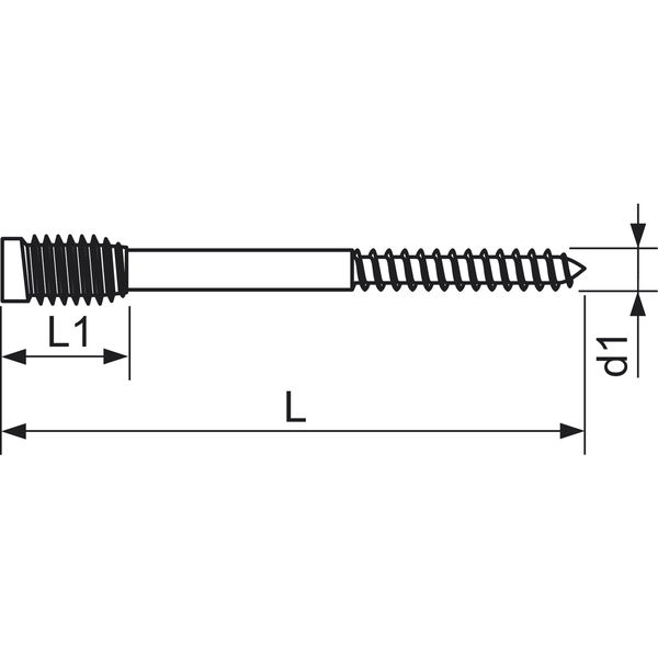 Distanzschraube Torx – Stahl verzinkt-blau