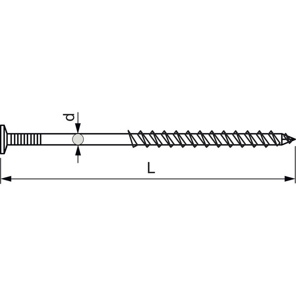 Schraubnagel – Stahl verzinkt
