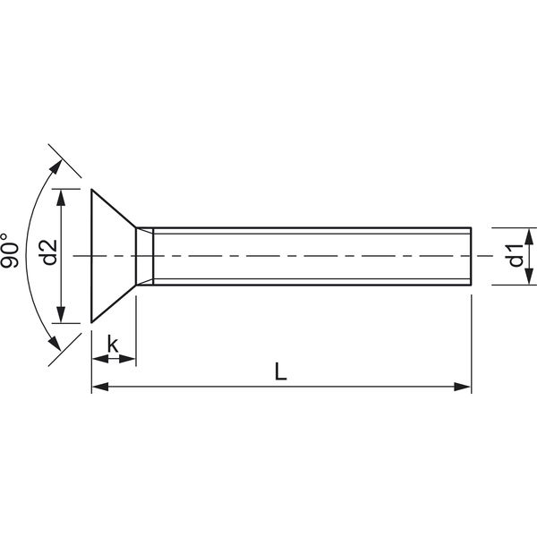 Senkkopfschraube ~ISO 10642 – Innensechsrund – 10.9 Stahl verzinkt-blau