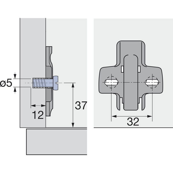 Hettich Scharnier Sensys 8645i TH 52, Möbel – Topfband SOFT-Closing 110° Ausführung: Eckanschlag