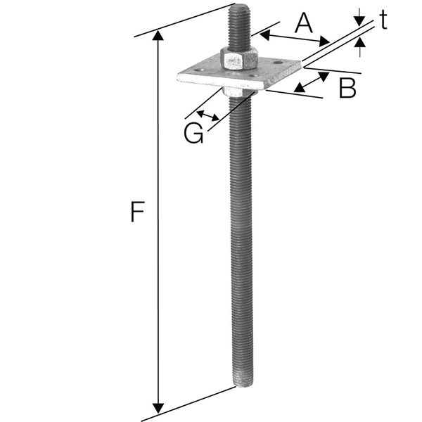 Simpson PPS Pfostenträger (Stützenfuß) Länge 80 mm Pfostenschuh feuerverzinkt