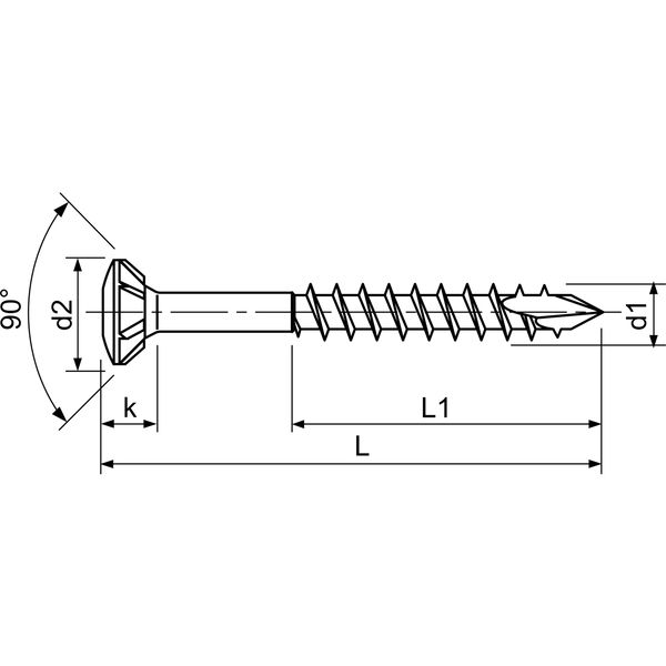 SPAX Holzfassadenschraube Linsensenkkopf mit CUT-Spitze T-STAR plus – Edelstahl A2