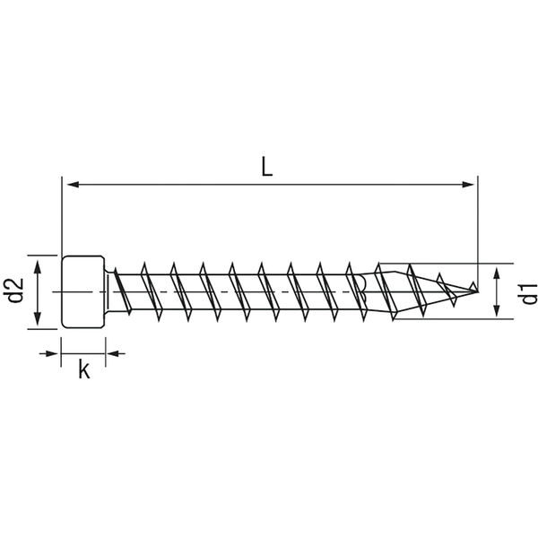 Spax Holzbauschraube Zylinderkopf 8mm T-STAR plus Vollgewinde – Stahl Wirox-Silber