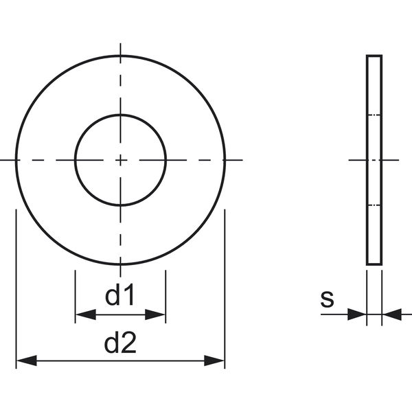 Stützscheibe DIN 988 – Stahl blank