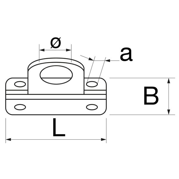 Überfallösen 8mm verzinkt