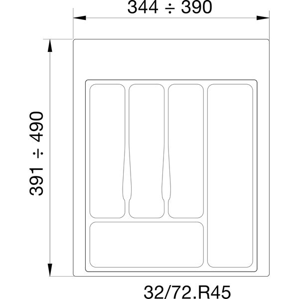 Economy Besteckeinsatz S72